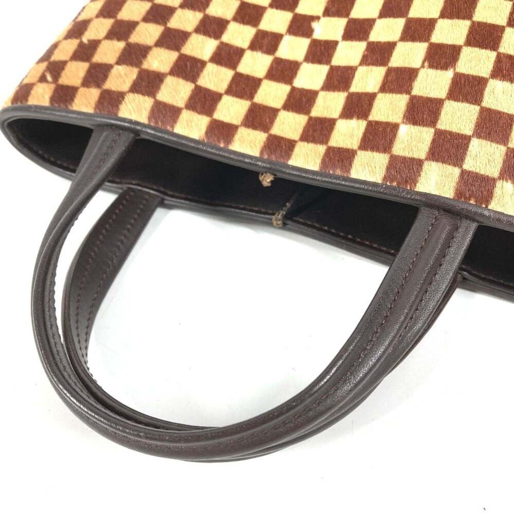 LOUIS VUITTON Brown Damier Leather Tote Bag - Picture 8 of 16